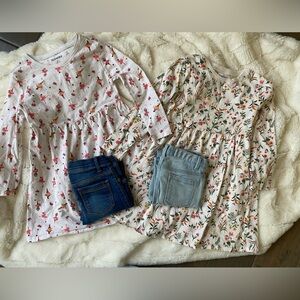 Old Navy Ballerina jeans. Size 4T and 5T dresses. Bundle
